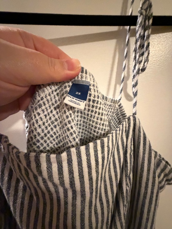 Old Navy light blue/white striped dress - Picture 4 of 4